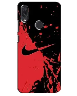 Чохол для Samsung Galaxy M01s з картинкою «Червоні бризки Nike»