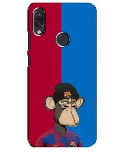Чехол для Samsung Galaxy M01s с картинкой «Bored Ape — фанат Барсы»