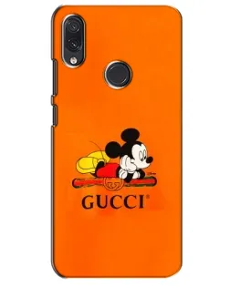 Чехол для Samsung Galaxy M01s с картинкой «Микки Маус Gucci — оранж»