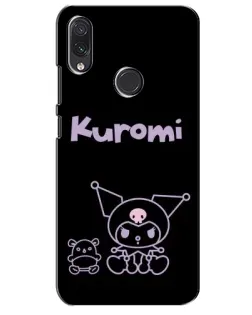Чехол для Samsung Galaxy M01s с картинкой «Kuromi — черный минимализм»