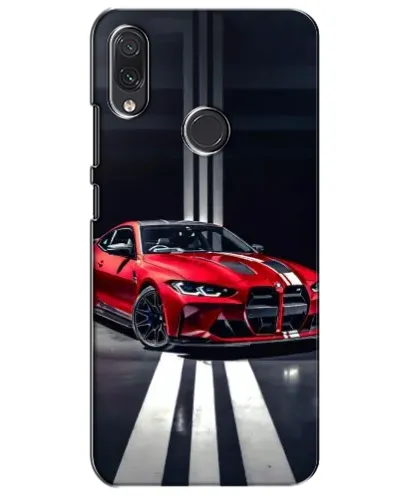 Чехол для Samsung Galaxy M01s с картинкой «Красная BMW на дороге»