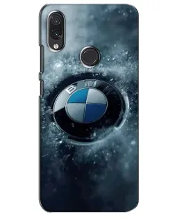 Чехол для Samsung Galaxy M01s с картинкой «Логотип BMW — лед»