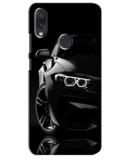 Чехол для Samsung Galaxy M01s с картинкой «Черная BMW — профиль»