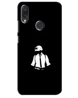 Чехол для Samsung Galaxy M01s с картинкой «PUBG — белый шлем»