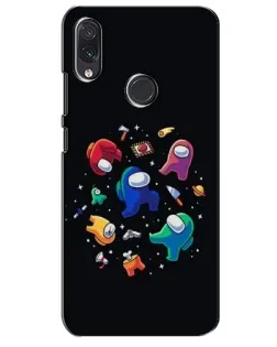 Чехол для Samsung Galaxy M01s с картинкой «Among Us космос»
