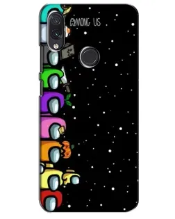 Чехол для Samsung Galaxy M01s с картинкой «Команда Among Us»