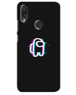 Чехол для Samsung Galaxy M01s с картинкой «Among Us неон»