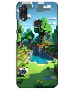 Чехол для Samsung Galaxy M01s с картинкой «Minecraft летний день»