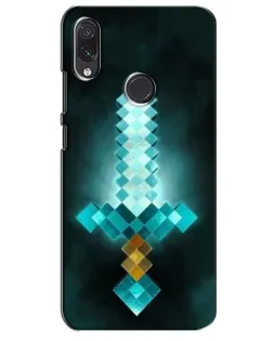 Чехол для Samsung Galaxy M01s с картинкой «Алмазный меч неон»