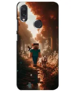 Чехол для Samsung Galaxy M01s с картинкой «Стив в лесу»