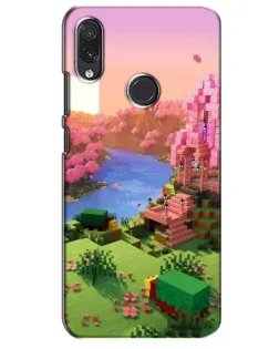 Чехол для Samsung Galaxy M01s с картинкой «Розовое дерево Minecraft»
