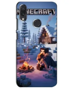 Чехол для Samsung Galaxy M01s с картинкой «Зимний Minecraft»