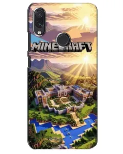 Чехол для Samsung Galaxy M01s с картинкой «Minecraft панорама»