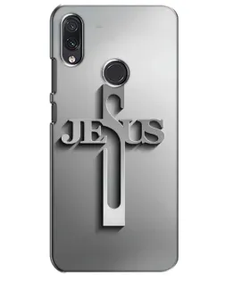 Чехол для Samsung Galaxy M01s с картинкой «Металлический крест Jesus»