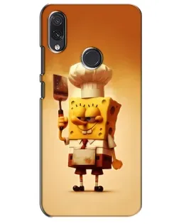 Чехол для Samsung Galaxy M01s с картинкой «Губка Боб повар»