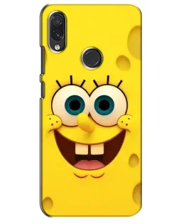 Чехол для Samsung Galaxy M01s с картинкой «Губка Боб улыбка»