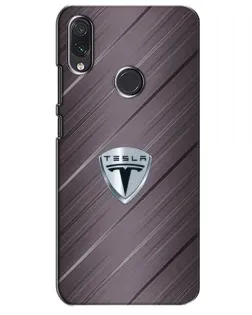 Чехол для Samsung Galaxy M01s с картинкой «Металлическая текстура Tesla»