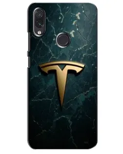 Чехол для Samsung Galaxy M01s с картинкой «Мраморная Tesla Gold»