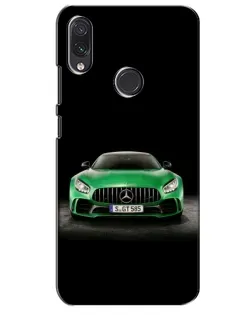 Чехол для Samsung Galaxy M01s с картинкой «Mercedes — неоновый лого»