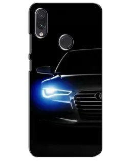Чехол для Samsung Galaxy M01s с картинкой «Неоновый взгляд Audi»