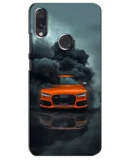 Чехол для Samsung Galaxy M01s с картинкой «Audi в облаках дыма»