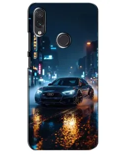 Чехол для Samsung Galaxy M01s с картинкой «Ночной город и Audi»