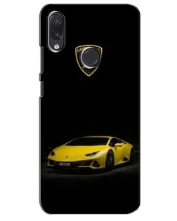 Чехол для Samsung Galaxy M01s с картинкой «Lamborghini желтый акцент»