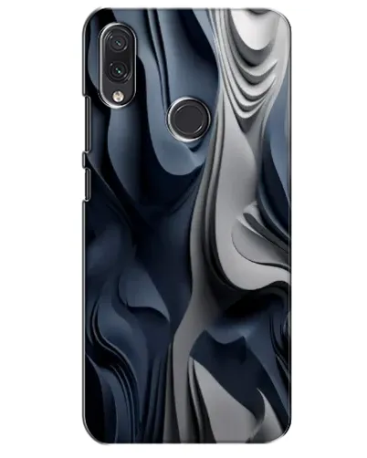 Чехол для Samsung Galaxy M01s с картинкой «Объемные синие складки»