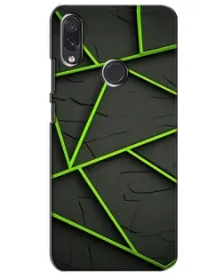 Чехол для Samsung Galaxy M01s с картинкой «Зеленые геометрические линии»