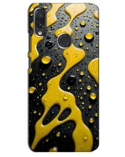 Чехол для Samsung Galaxy M01s с картинкой «Жидкое желтое золото»