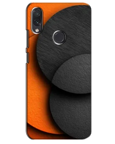 Чехол для Samsung Galaxy M01s с картинкой «Геометрия оранжевых кругов»