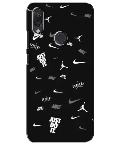 Чехол для Samsung Galaxy M10s с картинкой «Nike Black Pattern»