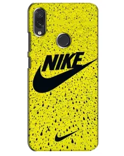 Чехол для Samsung Galaxy M10s с картинкой «Желтый текстурный Nike»