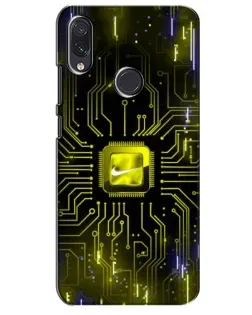 Чехол для Samsung Galaxy M10s с картинкой «Nike — золотая искра»
