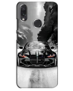 Чехол для Samsung Galaxy M10s с картинкой «BMW — акварельный дрифт»