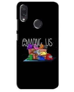 Чехол для Samsung Galaxy M10s с картинкой «Логотип Among Us»