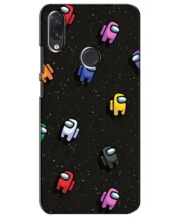Чехол для Samsung Galaxy M10s с картинкой «Космический паттерн Among Us»