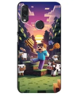 Чехол для Samsung Galaxy M10s с картинкой «Стив на ферме»