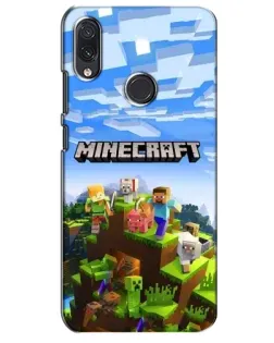 Чехол для Samsung Galaxy M10s с картинкой «Minecraft классический мир»
