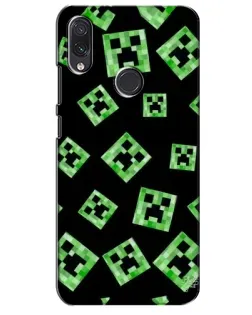 Чехол для Samsung Galaxy M10s с картинкой «Паттерн с криперами»