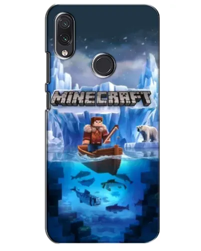 Чехол для Samsung Galaxy M10s с картинкой «Minecraft ледяной мир»