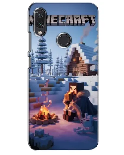 Чехол для Samsung Galaxy M10s с картинкой «Зимний Minecraft»