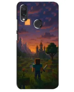 Чехол для Samsung Galaxy M10s с картинкой «Стив у башни»