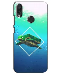 Чехол для Samsung Galaxy M10s с картинкой «Черепаха Minecraft»