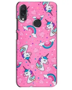 Чехол для Samsung Galaxy M10s с картинкой «Unicorn паттерн розовый»