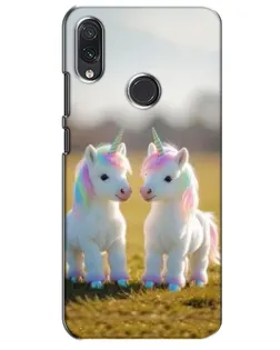 Чехол для Samsung Galaxy M10s с картинкой «Пара единорогов»