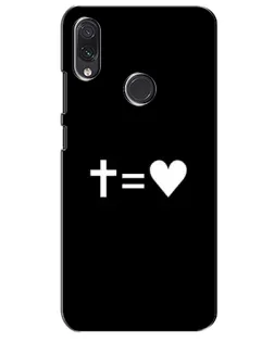 Чехол для Samsung Galaxy M10s с картинкой «Крест и Сердце»