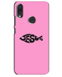 Чехол для Samsung Galaxy M10s с картинкой «Розовый символ  Jesus»