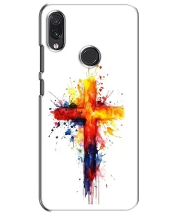 Чехол для Samsung Galaxy M10s с картинкой «Акварельный крест»