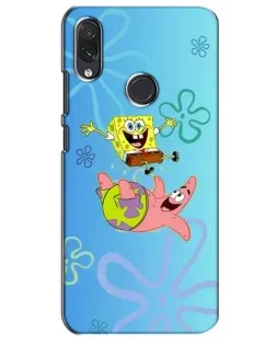 Чехол для Samsung Galaxy M10s с картинкой «Спанч Боб и Патрик»